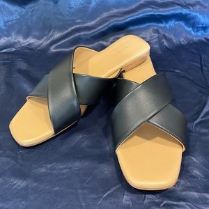 Nisolo black leather sandals